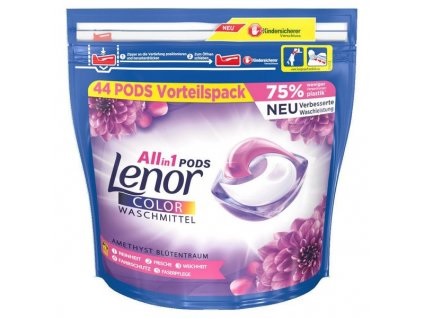 Lenor all-in-one gelové kapsle Color Amethys s vůní květin 44 dávek